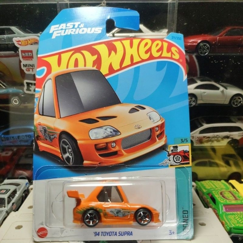 Lot De 6 Voitures Hot Wheels Tooned - Toyota Supra, Nissan Skyline, Porsche... - Neuf
