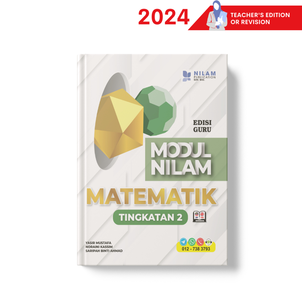 NILAM *EDISI GURU* Matematik Tingkatan 2 (2024) Dwibahasa | Shopee Malaysia