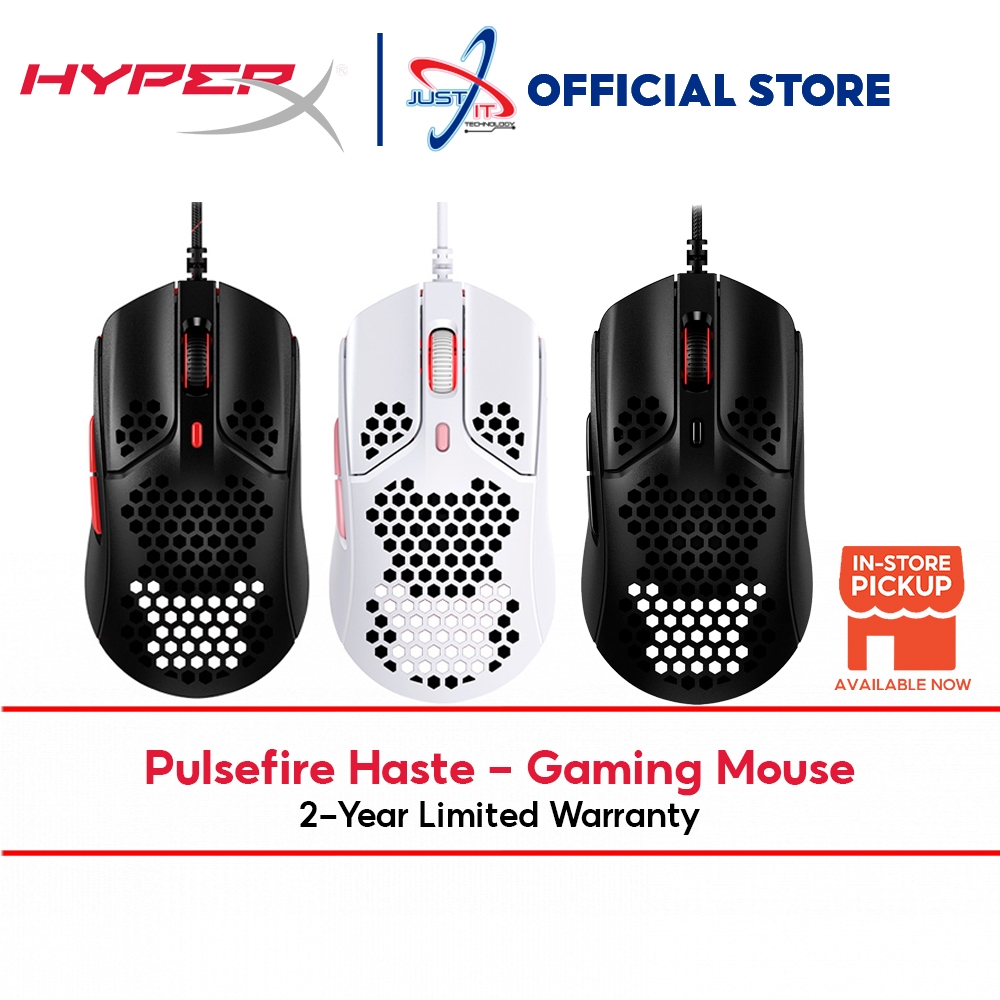 HyperX Pulsefire Haste Gaming Mouse (BLACK / BLACKRED / WHITEPINK