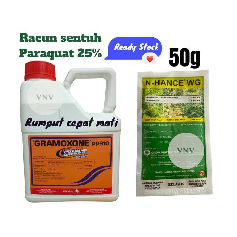 Set Racun Sentuh 25 4liter Rumput Lalang Rumpai Sambau Sama Dengan