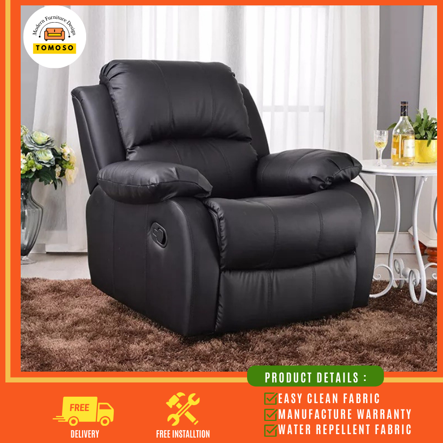 Custom Colour) Recliner sofa seater/Recliner Leather/Velvet