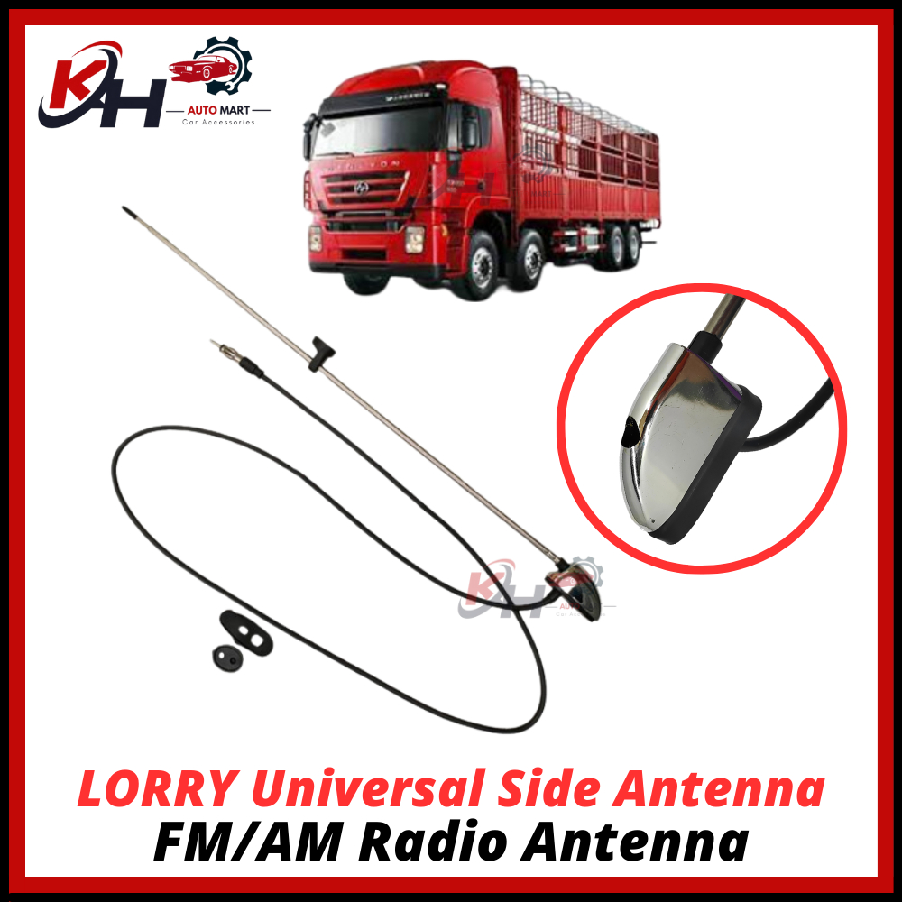 Car Lorry Van Truck Universal Side Aerial Antenna Car Radio Power ...