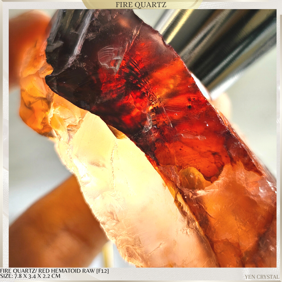 FIRE QUARTZ RAW*HIGH GRADE QUALITY*[F12]from MADASGASCAR-Powerful for ...