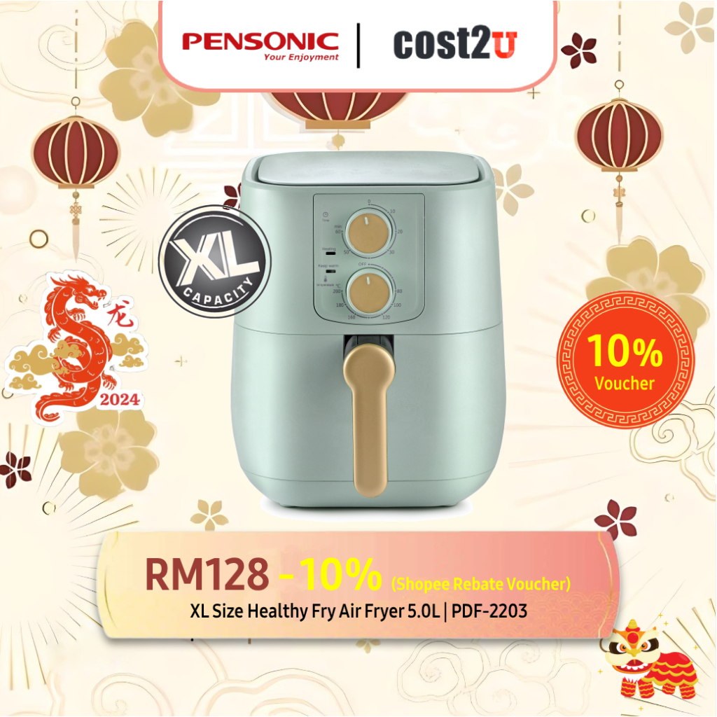 Panasonic New Visual Air Fryer Hc100 Smart Multi-Functional Household 4L Deep  Frying Pan