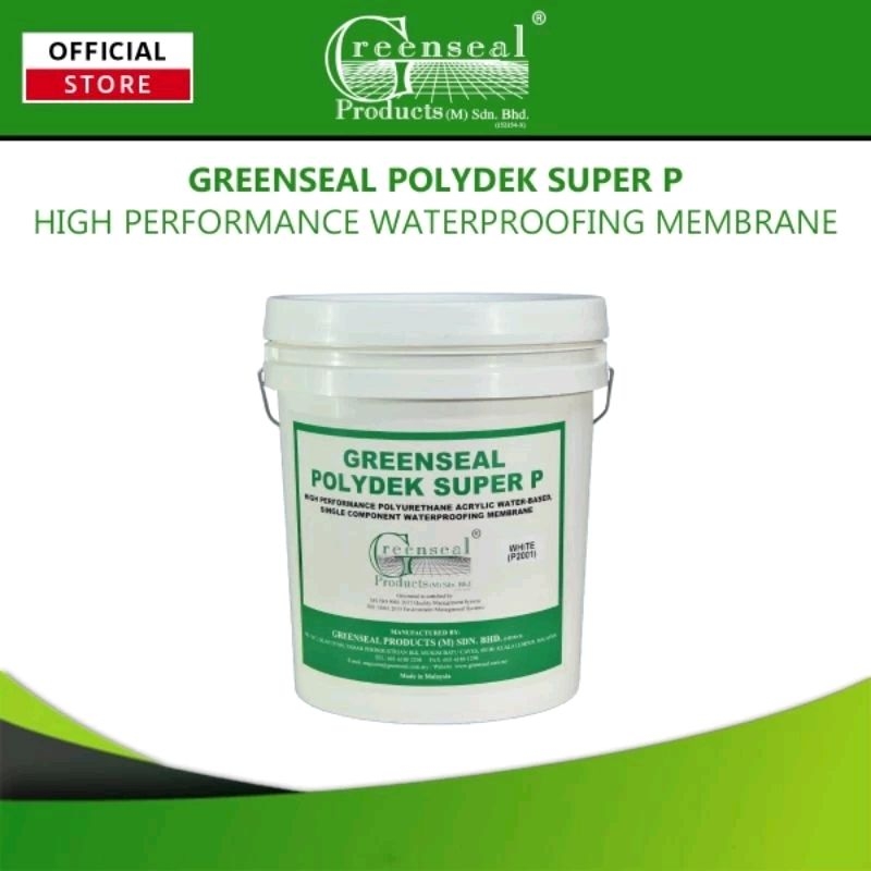 GREENSEAL POLYDEK SUPER P (5LITRE) High performance, liquid-applied ...