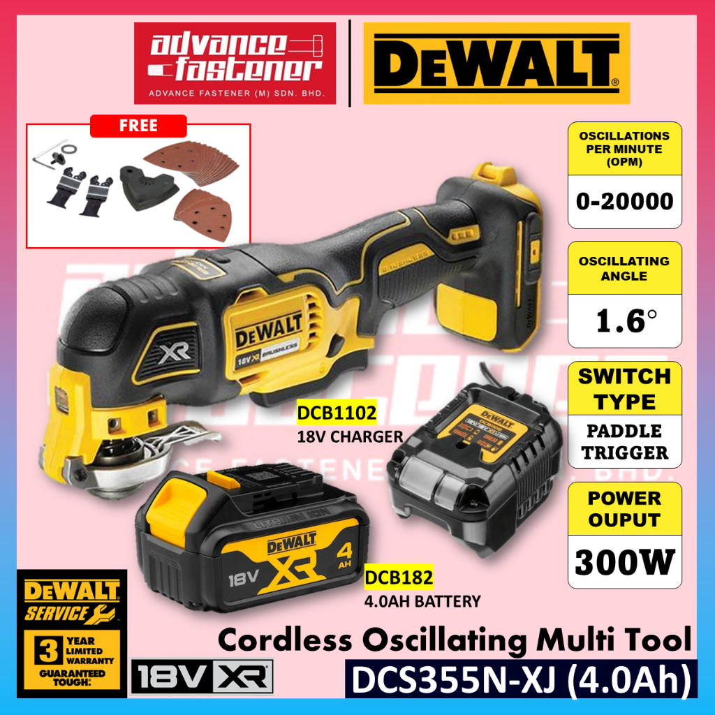 Xr Brushless Oscillating Multi Tool Dewalt Dcs355 18v DEWALT