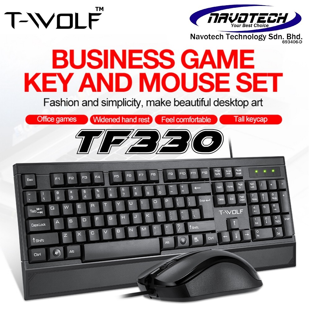 T wolf tf100 tf300 tf770 tf330 wireless keyboard and mouse set laptop