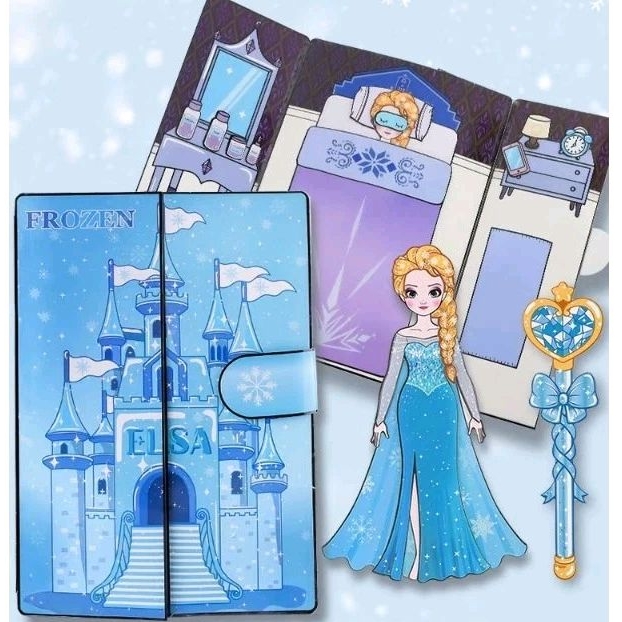 Paper doll Elsa Princess Doll House Dress Up Kertas Patung Mainan kertas patung kanak Mainankanak kanak Shopee Malaysia