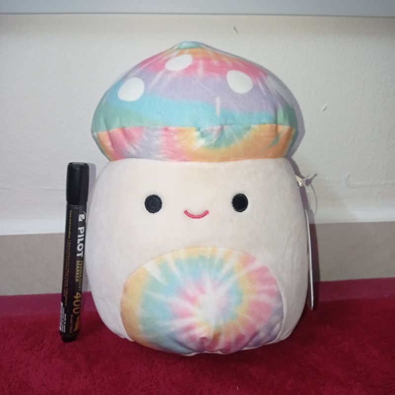 NEW Original Squishmallows KERVENA the TieDye Mushroom 10 INCH plush