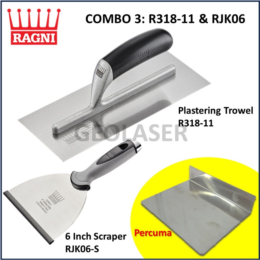 Plastering Trowels, Tools and Accessories. From Ragni