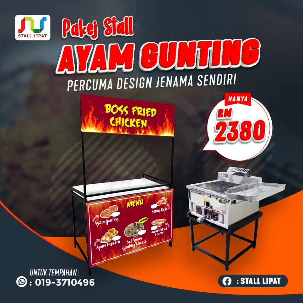 Pakej Stall Ayam Gunting Jenama Sendiri Shopee Malaysia