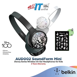 Belkin AUD002qcBK DY Disney Series SoundForm Mini Wireless On-Ear Headphones for Kids