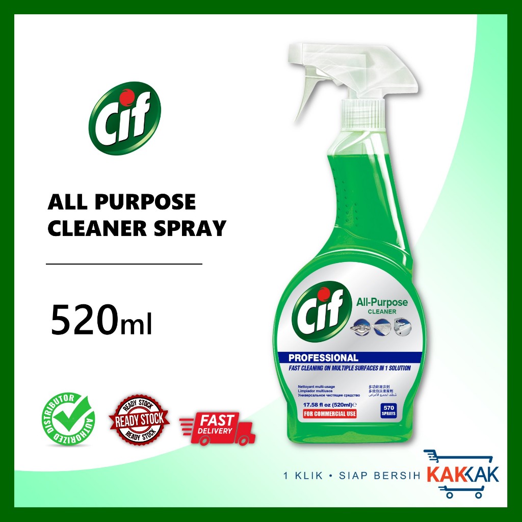Cif All Purpose Cleaner Spray 520ml Suitable on all hard surfaces