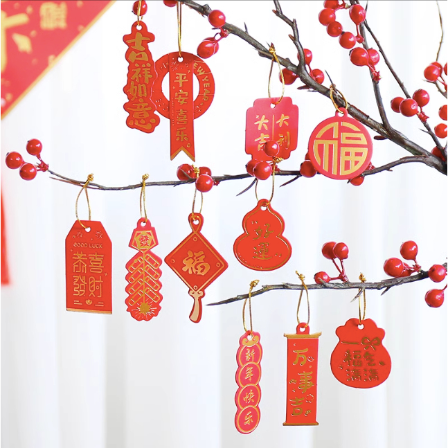 CNY Hang Tag | Gift Tag | 新年吊牌 | READY STOCK | 12 Designs per piece ...