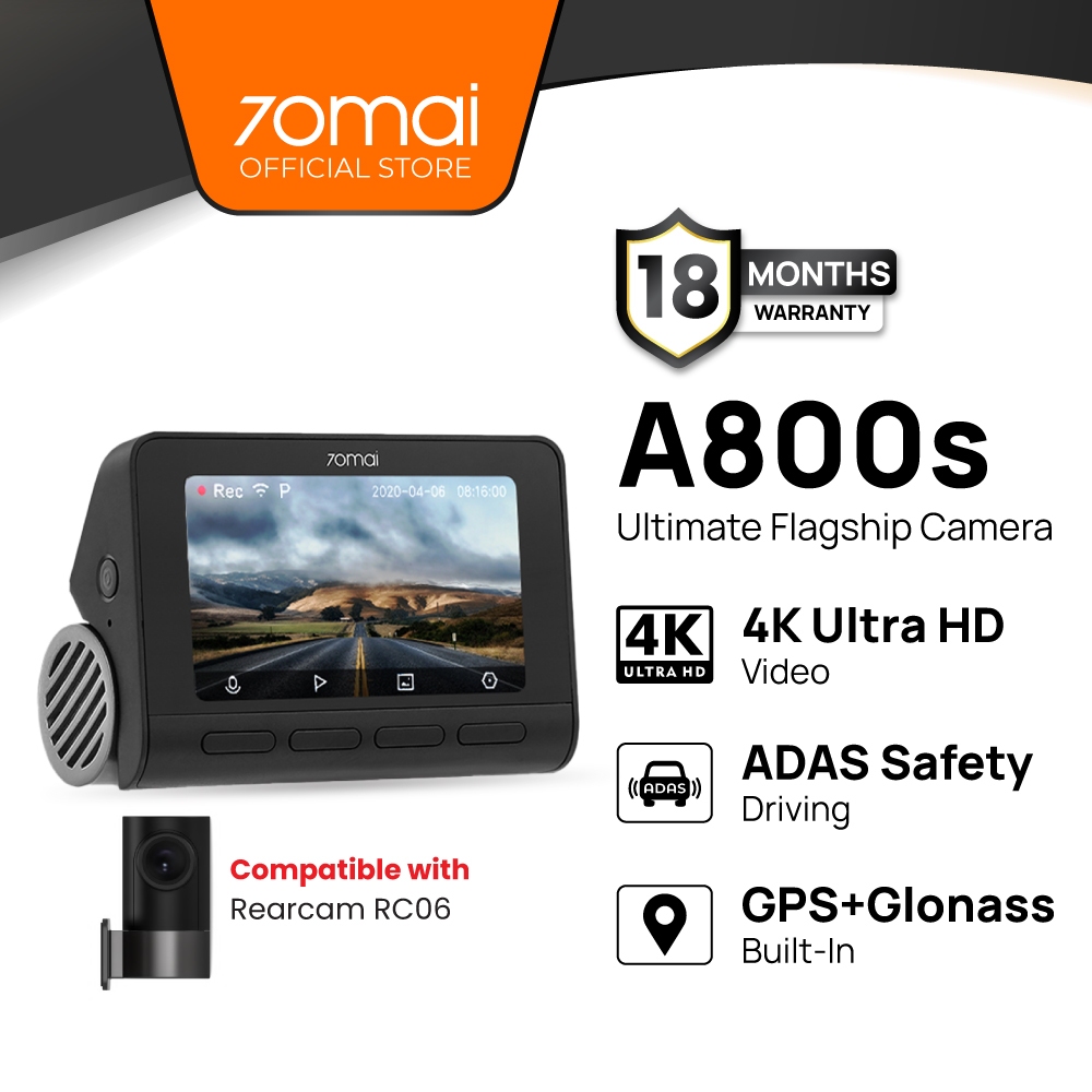 M800 Sony Car Camera Best Dash Cam Front and Rear 4K WiFi GPS Car