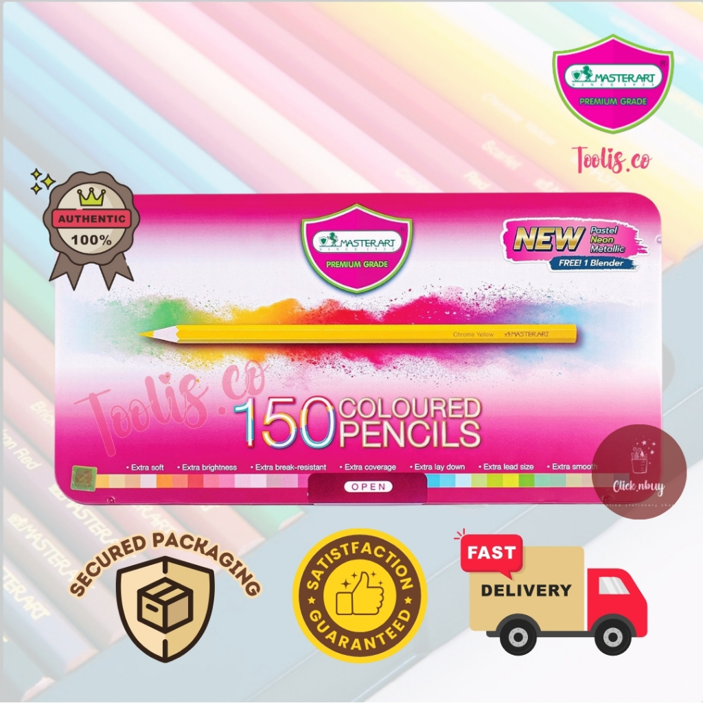 ORIGINAL AUTHENTIC MASTERART MASTER SERIES COLOUR PENCILS 150PCS ...