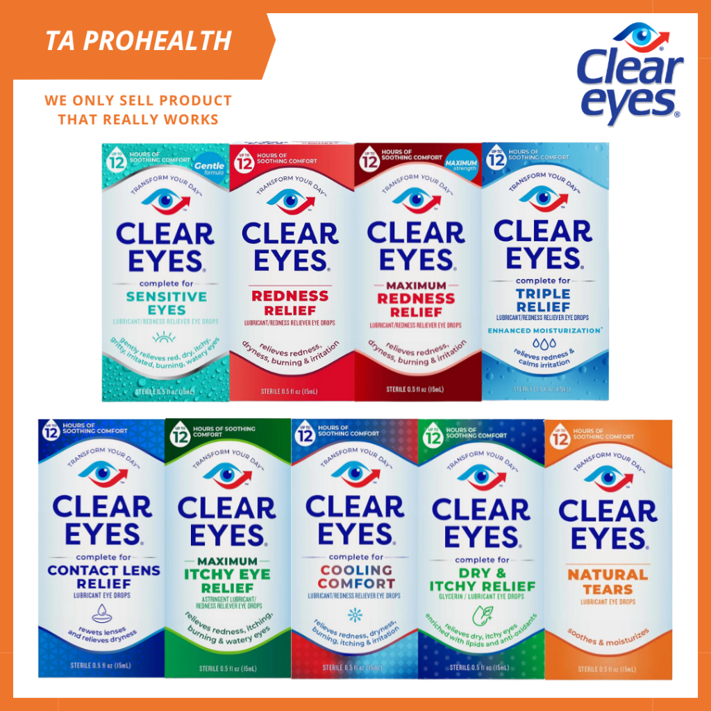 Clear Eyes Redness Relief / Sensitive Eyes / Triple Relief / Contact