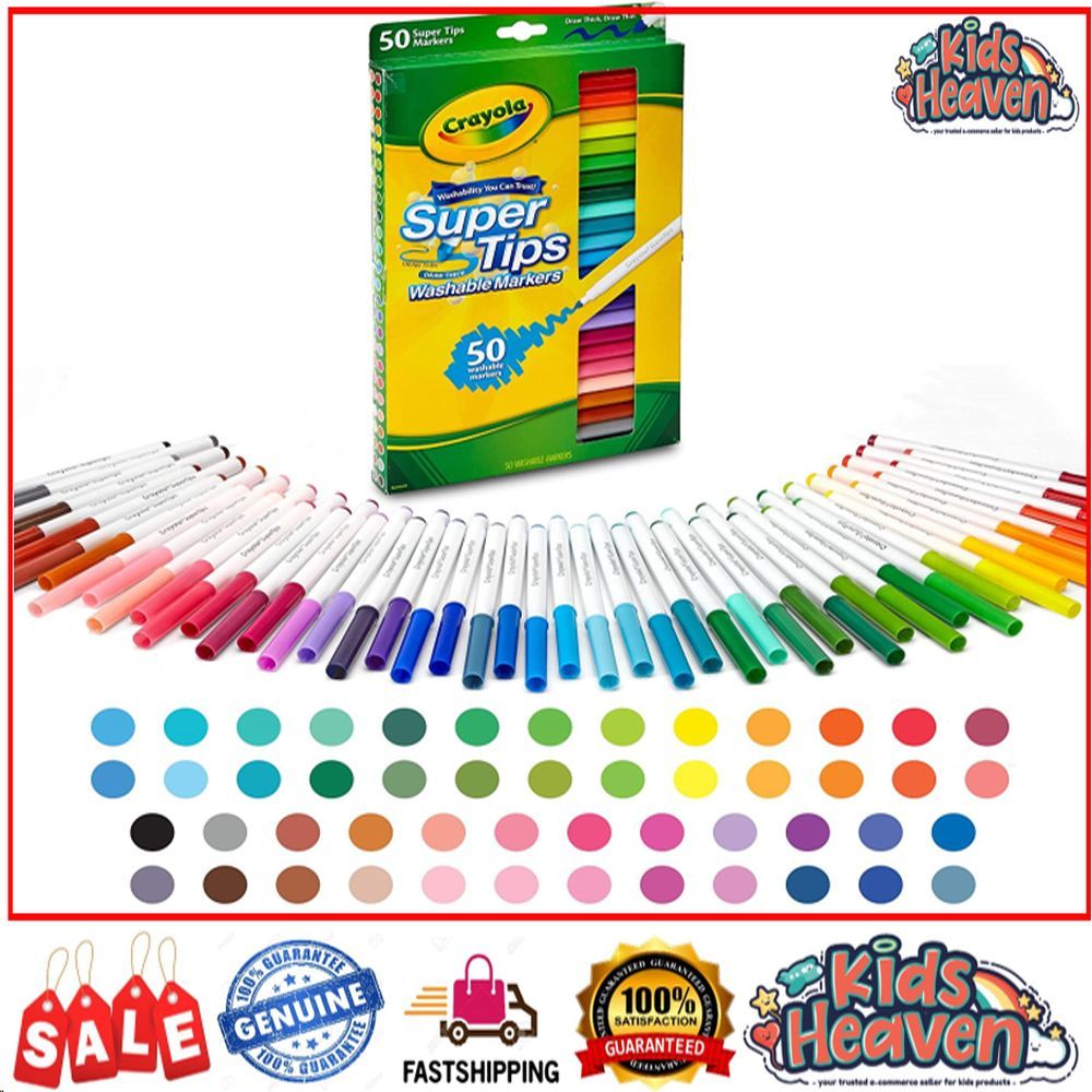 Crayola Super Tips Washable Markers 10 20 50 80 100
