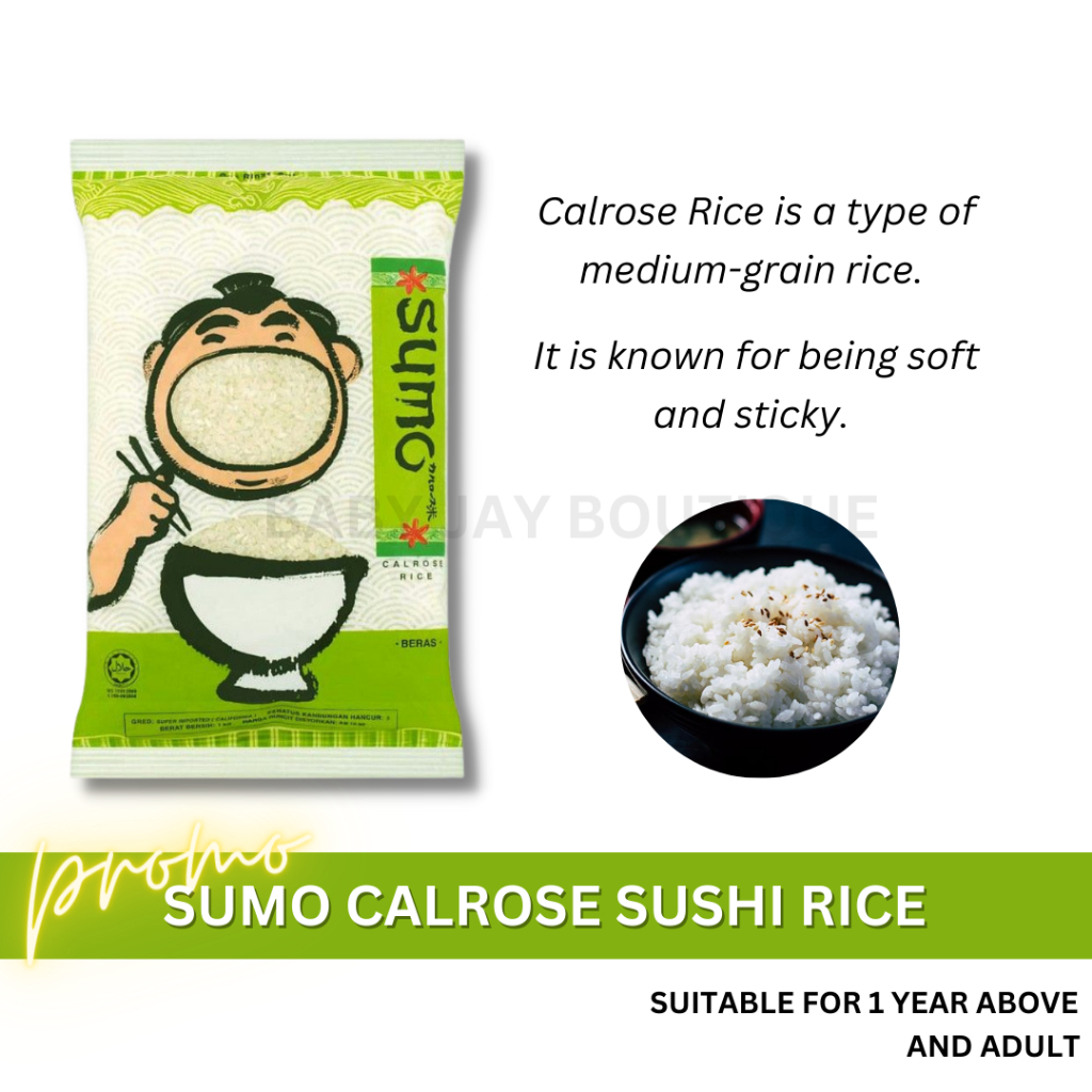 [5KG] SUMO CALROSE SUSHI RICE | Shopee Malaysia