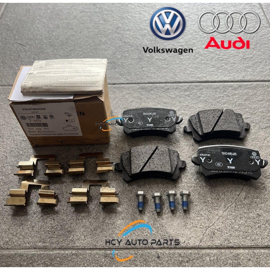 100 ORIGINAL VOLKSWAGEN PASSAT CC SHARAN TIGUAN AUDI Q3 REAR BRAKE PAD