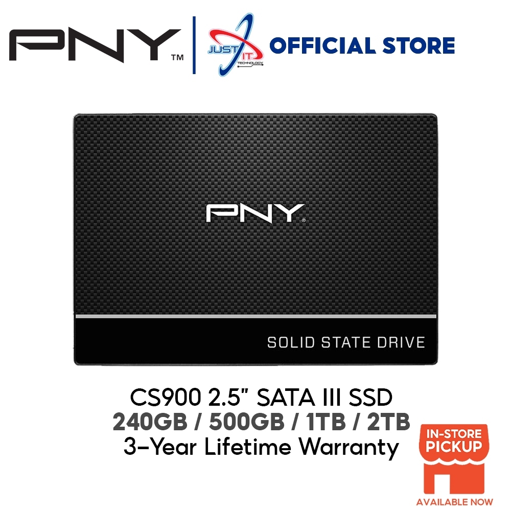PNY CS900 SATA III SSD (250GB 500GB 1TB 2TB) HIGH