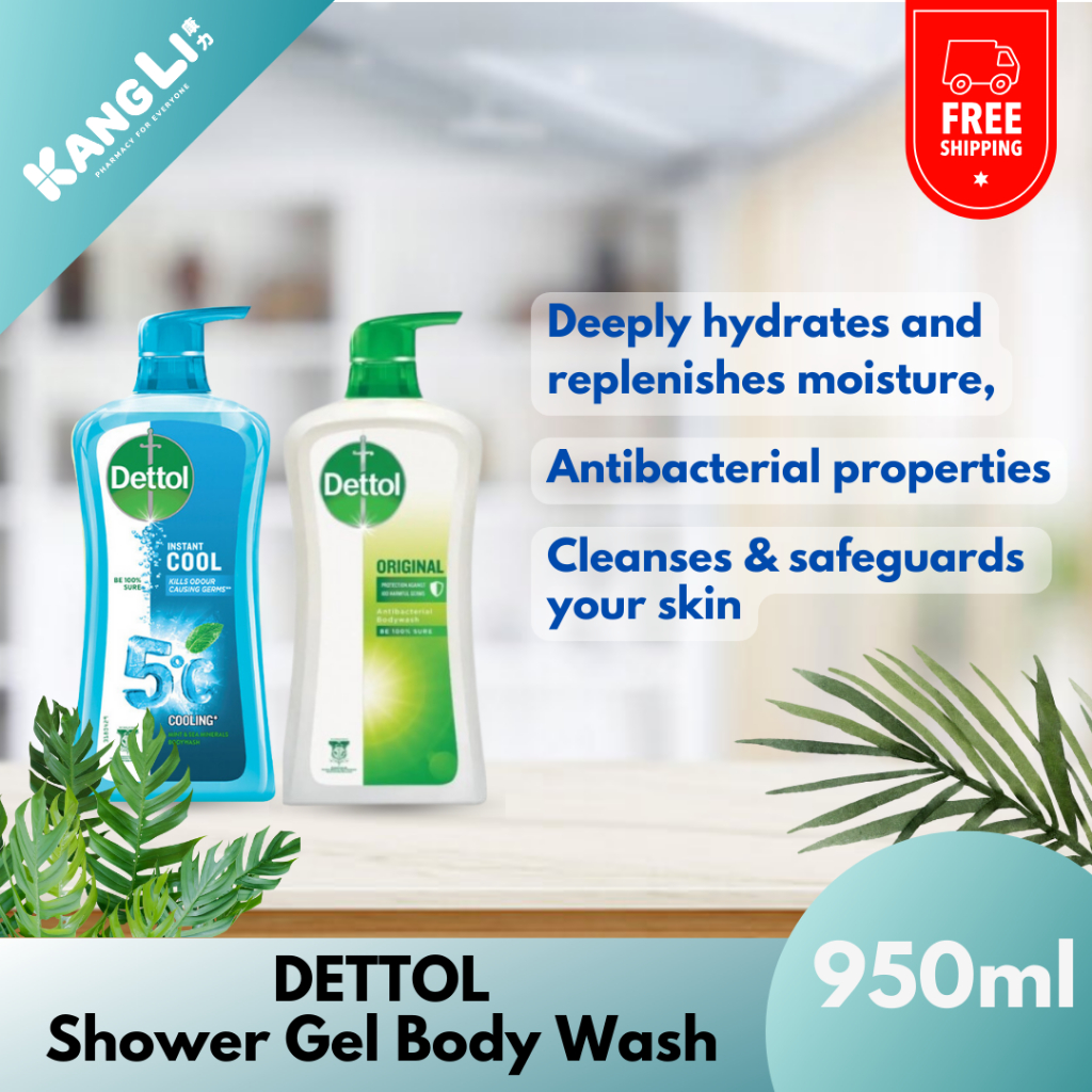 Dettol Shower Gel Originalcool 950ml Shopee Malaysia 6112