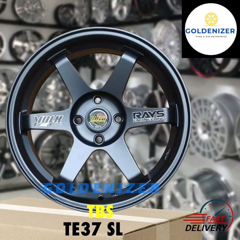 (2pc)Rays sport rim kereta 🛞 TE37SL 15inch 16inch 17inch 15
