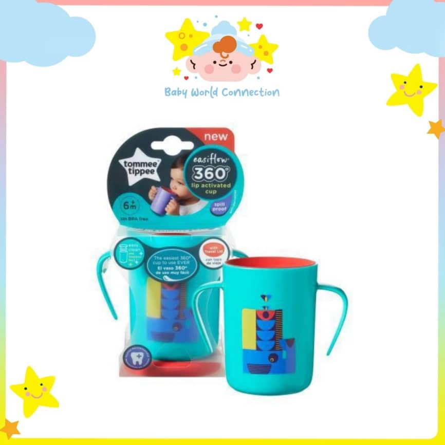 Tommee Tippee 360 Handled Cup 200Ml (Blue)