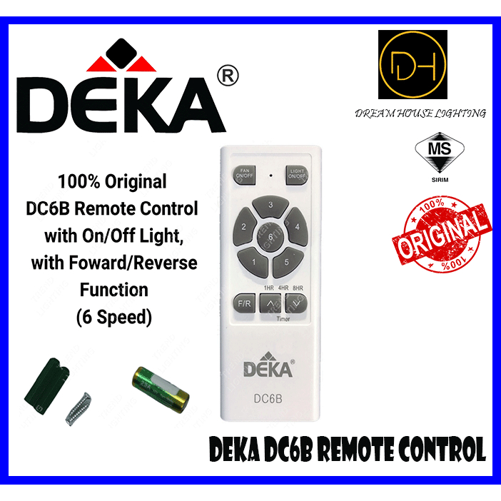 DEKA DC6B REMOTE CONTROL AND RECEIVER SET | Shopee Malaysia