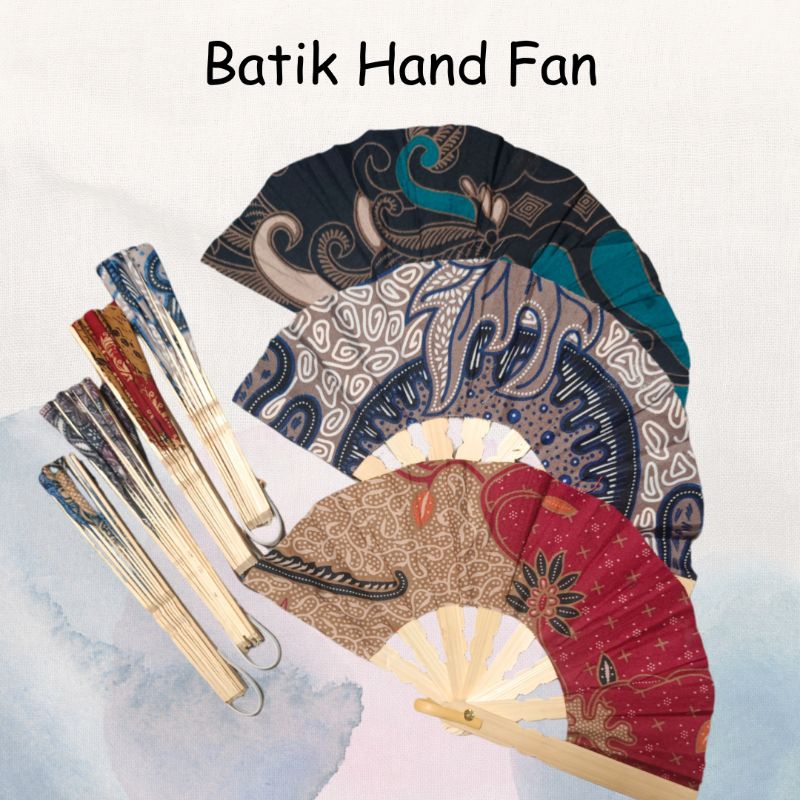 Hand Fans Batik Kipas tangan for souvenir doorgift corporate gift ...