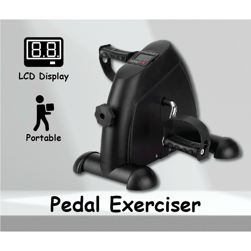 Mini Exercise Bike with LCD Monitor Portable Mini Bike Home Trainer Arm and Leg Trainer Pedal Exerciser Shopee Malaysia