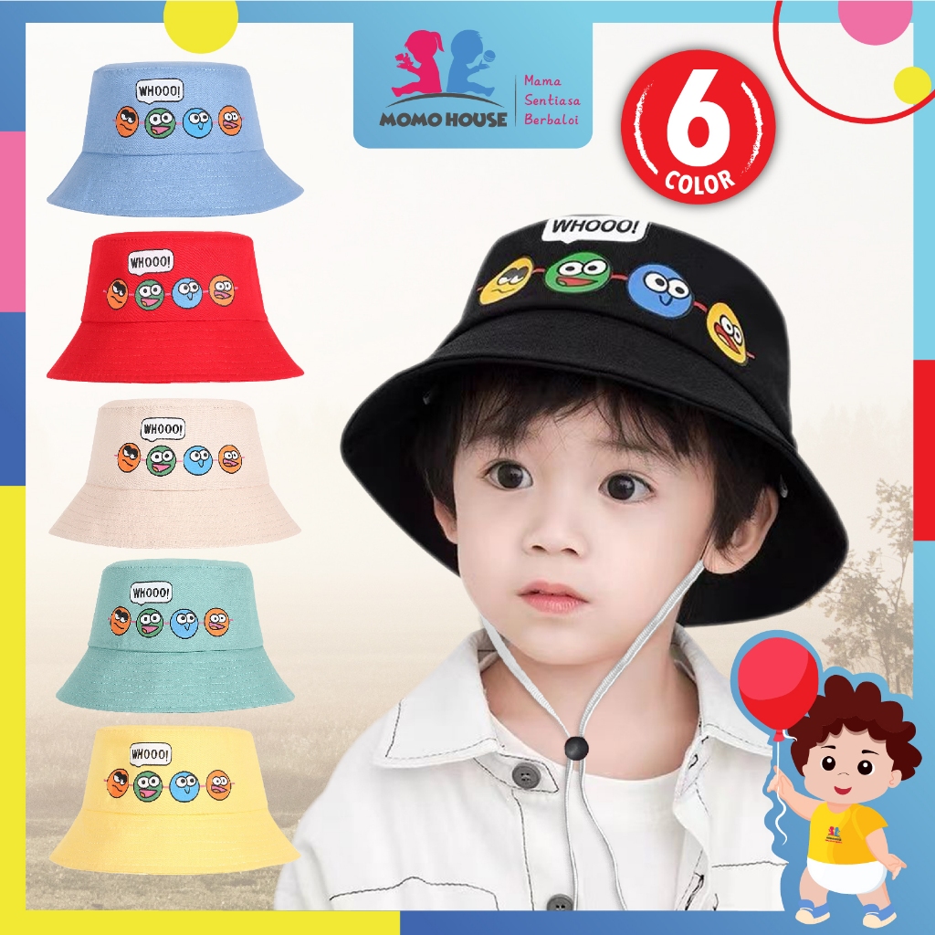 Kids Hat Bucket Cap Baby Hat Topi Budak Kids Hat Beach Topi Pantai