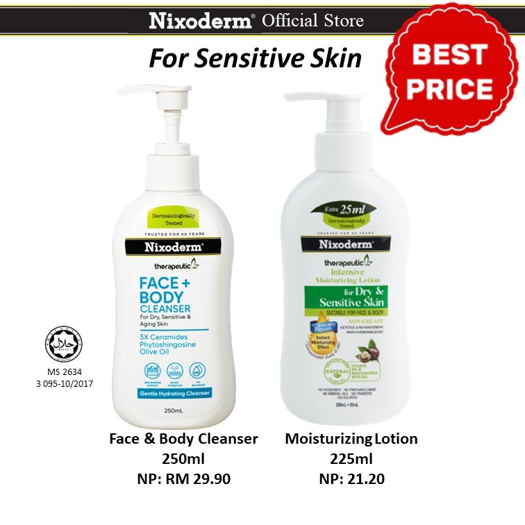 Nixoderm Sensitive Skin Care Set (1's) | Shopee Malaysia