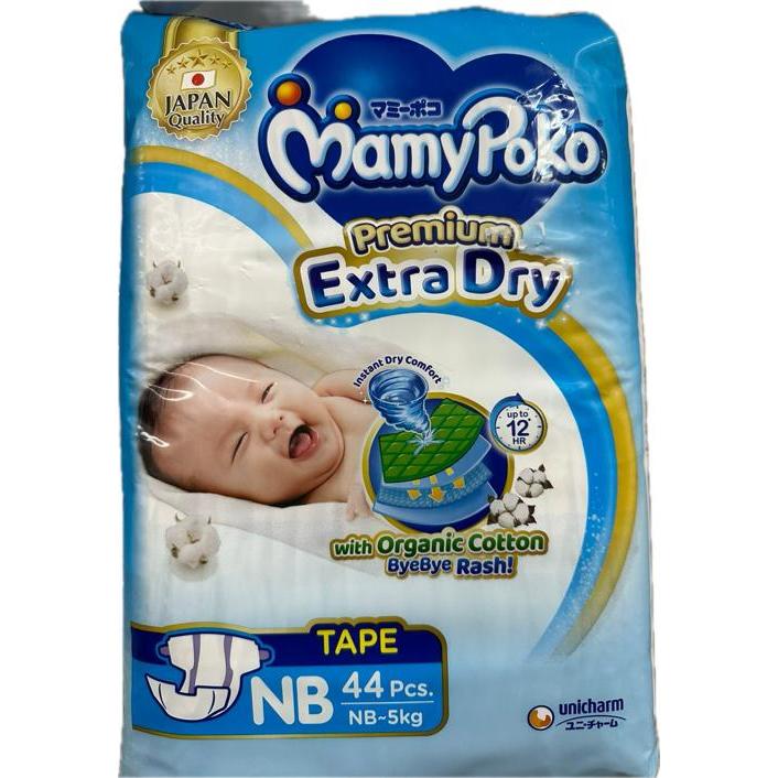 Mamypoko Extra Dry Tape NewBorn (NB44) Cotton) Shopee Malaysia