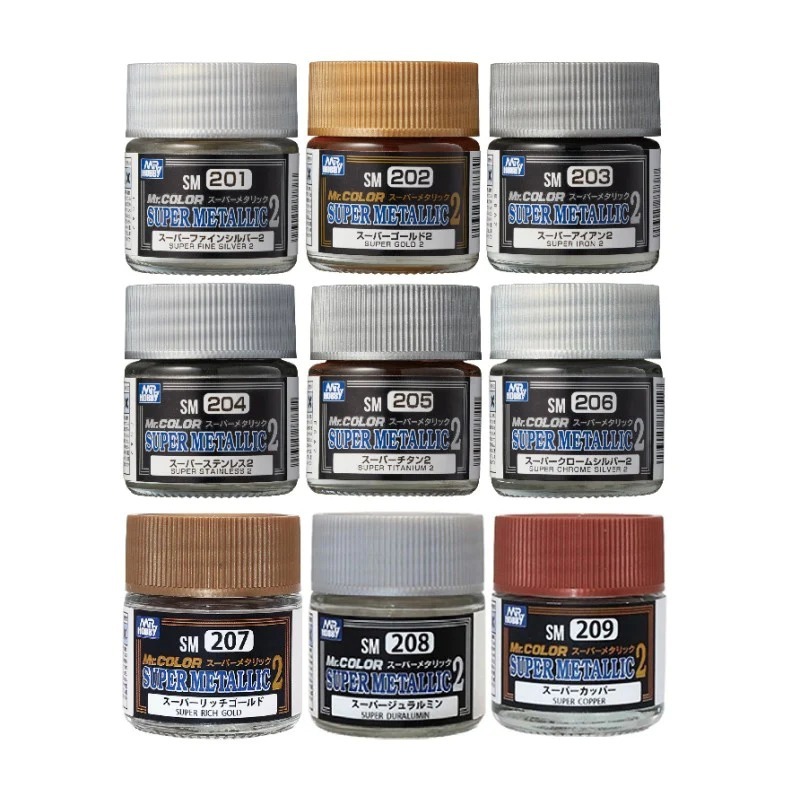 Mr.Hobby SM205 Super Titanium 2 (10ml): Colore Metallico Per Modellismo Di Alta Qualità