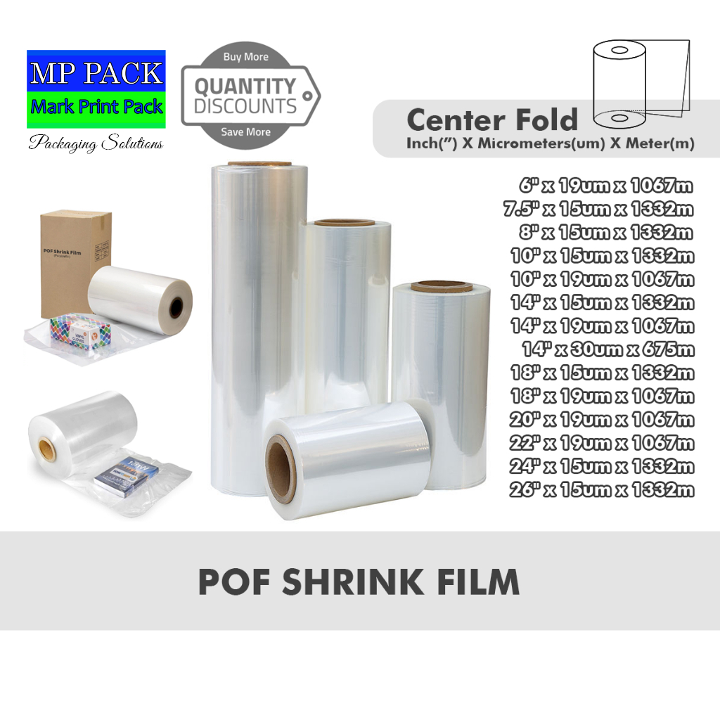 POF Shrink Film Heat Shrink Food grade Shrink Soft Polyolefin Shrink