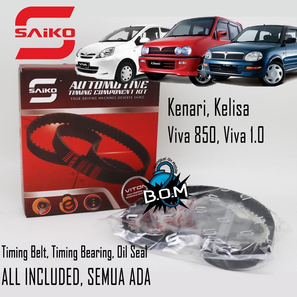 [READY STOCK] SAIKO TIMING BELT SET FOR KELISA KENARI VIVA 850 1.0 Shopee Malaysia