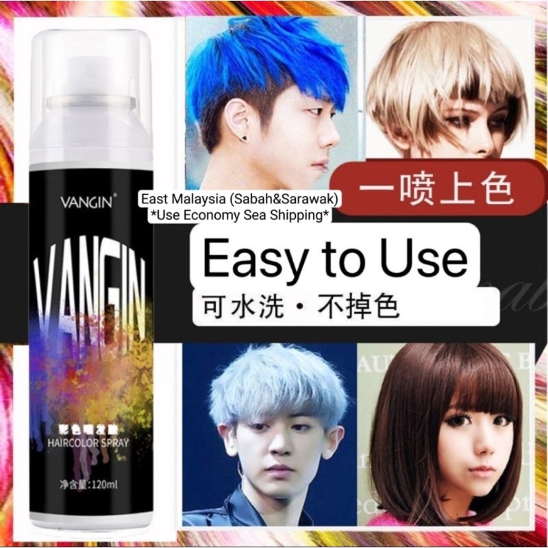 [SP 001] Penyembur Rambut Untuk Warna Sementara Rambut 150ml VanGin ...