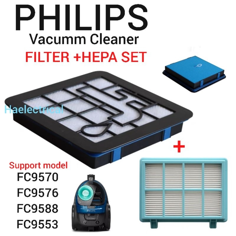 PHILIPS vacuum cleaner filter SET FC9570 FC9576 FC9588 FC9553 | Shopee ...