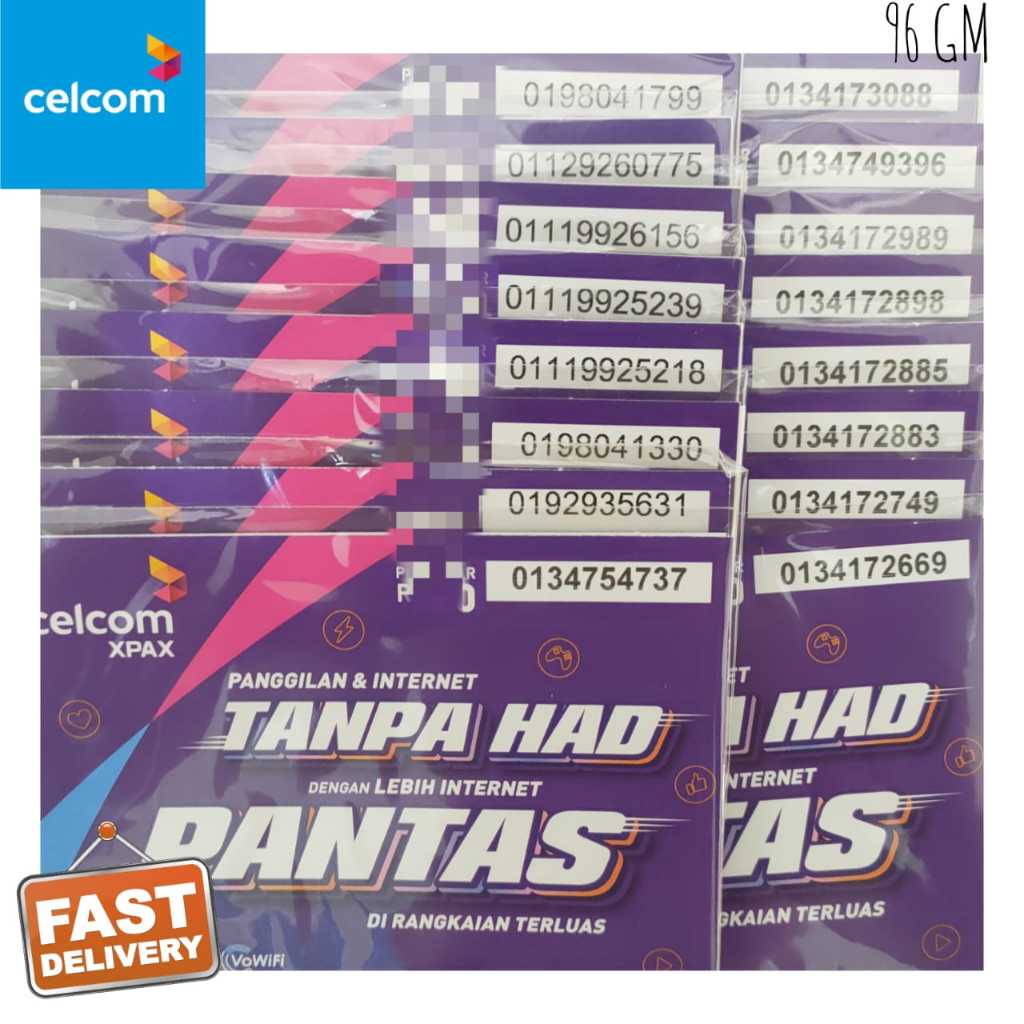 Nice Number Tanpa Had Unlimited data Plan (Sim card only