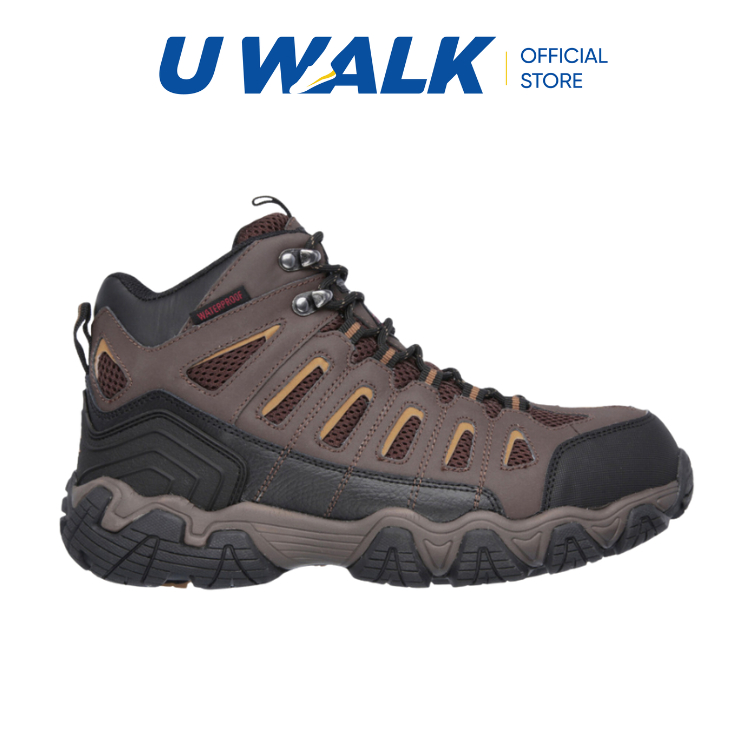 Skechers Men Work Brown Orange Delleker Lakehead Steel Toe Safety Boot U Walk 77126 Kasut Keselamatan But Shopee Malaysia