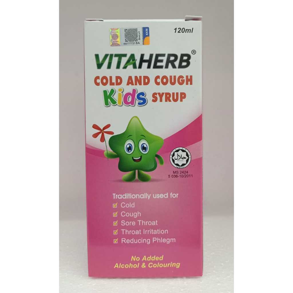 VITAHERB COLD AND COUGH KIDS SYRUP 120ML Shopee Malaysia