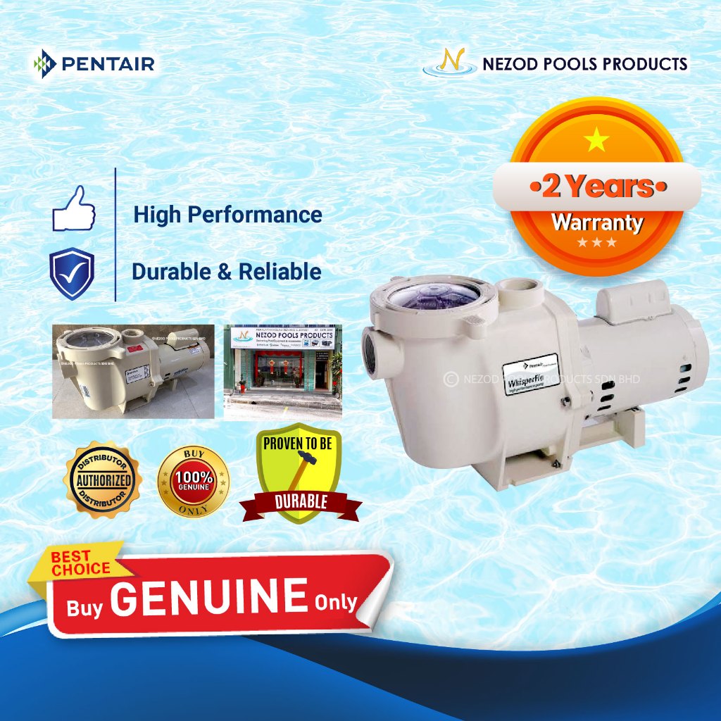 PENTAIR WHISPERFLO SWIMMING POOL SELF PRIMING PUMP 3.0HP SIN PHASE 50Hz