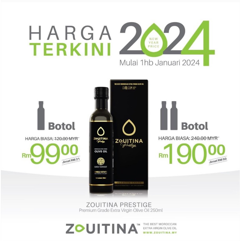 ZOUITINA PRESTIGE ( EXTRA VIRGIN OLIVE OIL / BUAH PUTIK) Shopee Malaysia