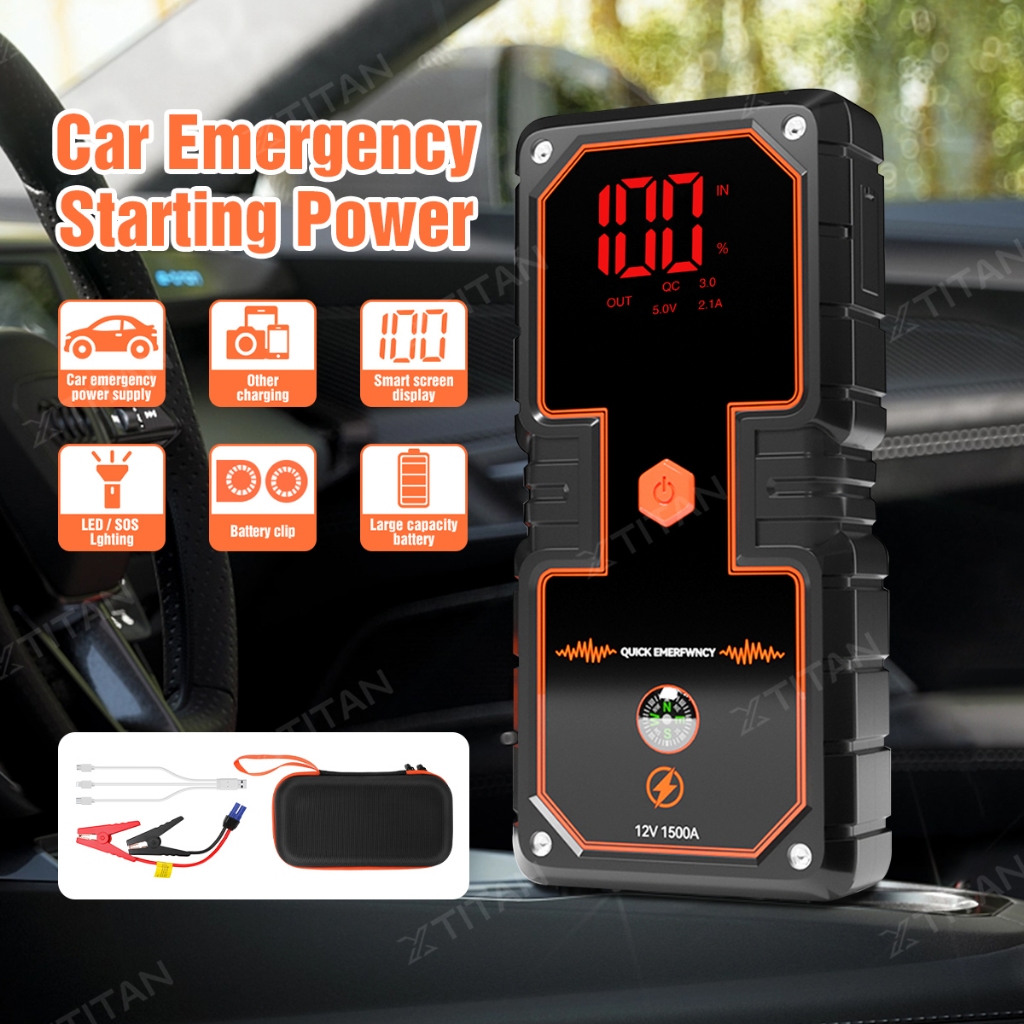 CLC Car Jumper Powerbank Jumpstarter Rechargeable Battery Portable Car