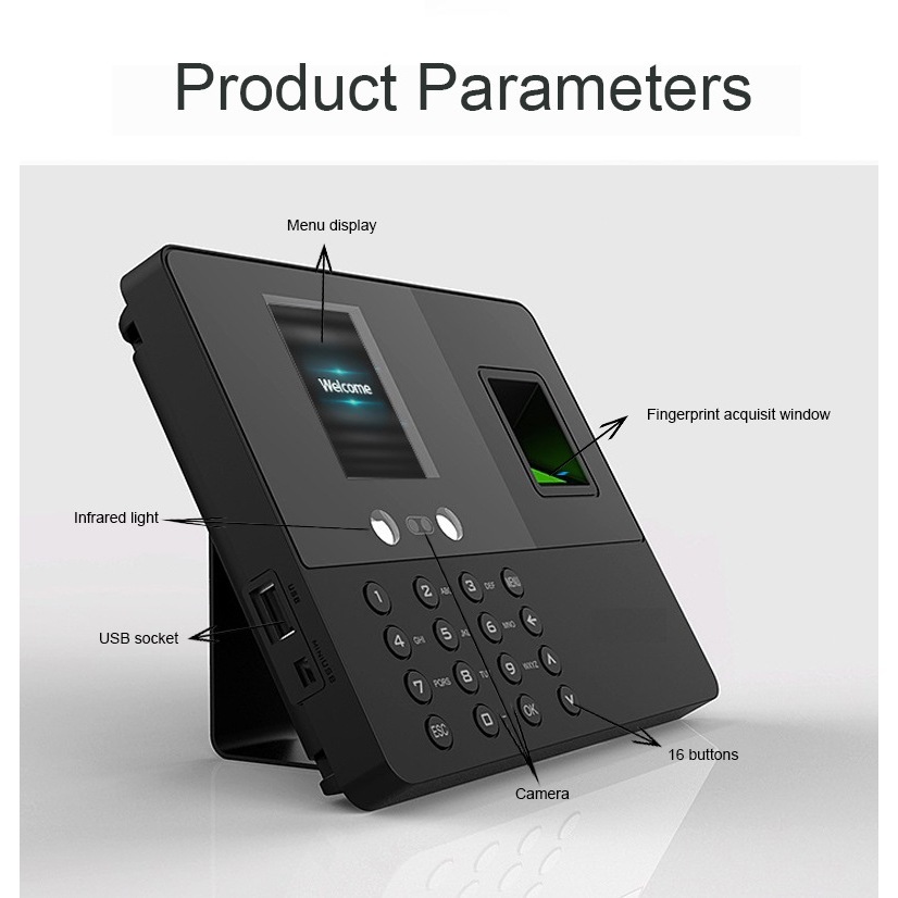 Punch Card Machine Biometric Fingerprint Attendance Punch Card Machine