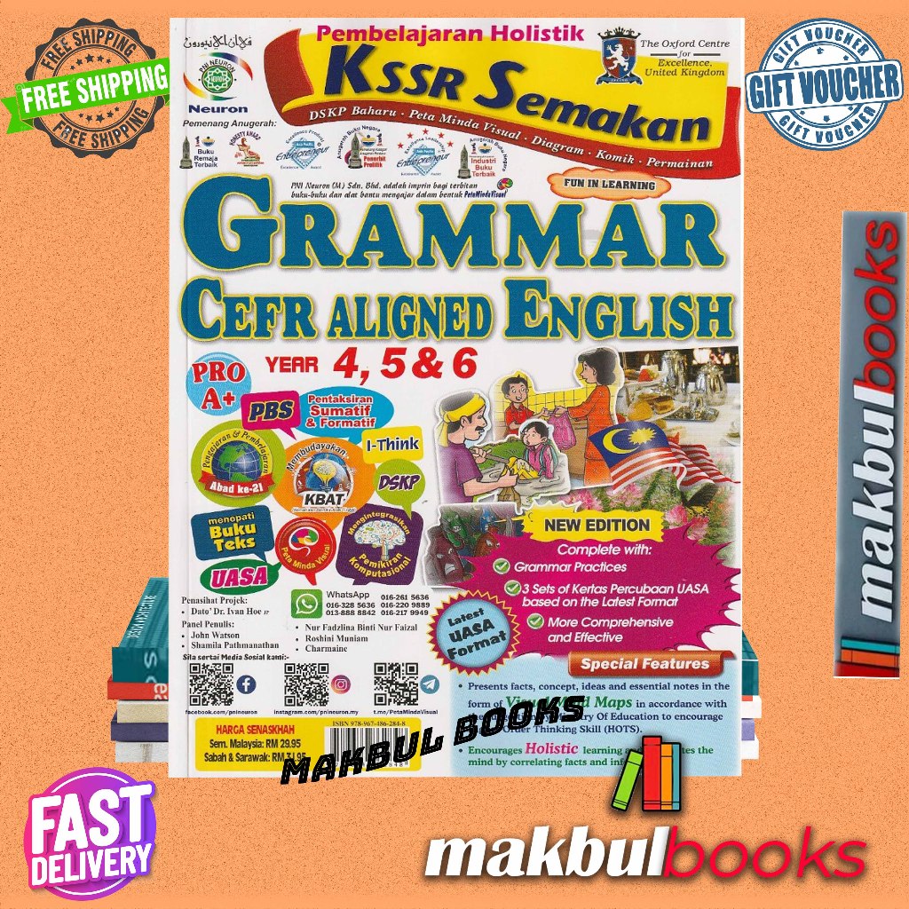 Pni Neuron Pembelajaran Holistik Grammar Cefr Aligned English Year Kssr Semakan New