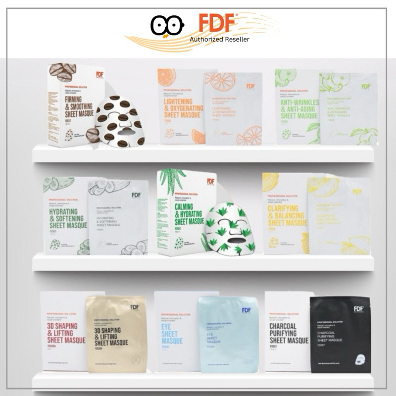 FDF Skincare Fruit Extract Facial Sheet Mask_10 Sheets (9 Types ...