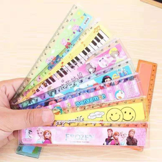 Fancy Cartoon Plastic Ruler Straight Ruler Pembaris Kartoon 15cm ...