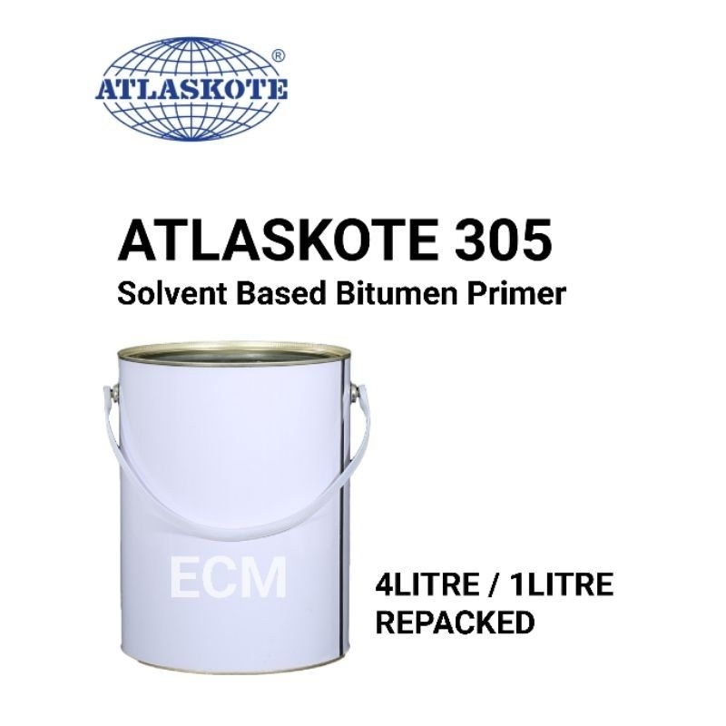 ATLASKOTE 305 (1LITRE / 4LITRE REPACKED) SOLVENT BASED BITUMEN PRIMER